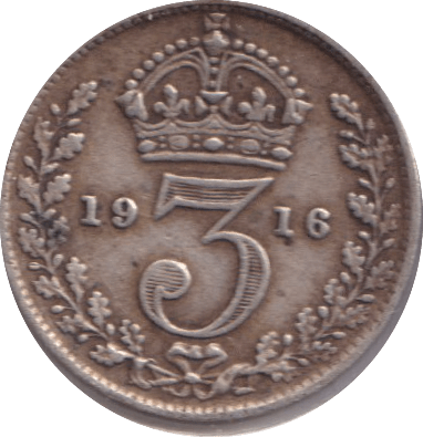 1916 THREEPENCE ( VF ) - THREEPENCE - Cambridgeshire Coins
