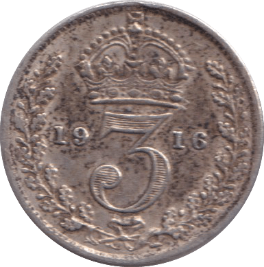 1916 THREEPENCE ( VF ) - THREEPENCE - Cambridgeshire Coins