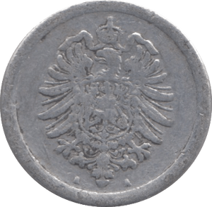 1917 1 PFENNIG GERMANY - SILVER WORLD COINS - Cambridgeshire Coins
