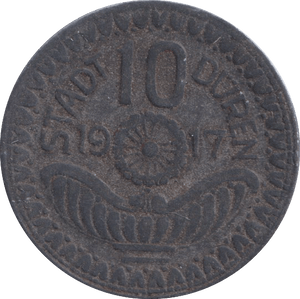 1917 10 PFENNY TOKEN GERMANY - OTHER TOKENS - Cambridgeshire Coins