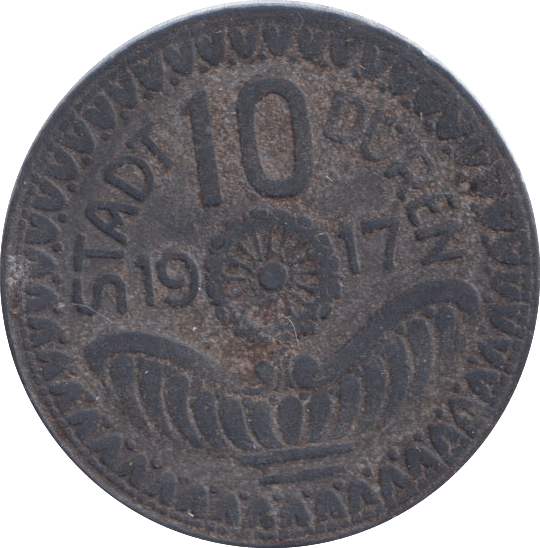 1917 10 PFENNY TOKEN GERMANY - OTHER TOKENS - Cambridgeshire Coins