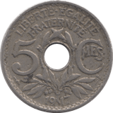 1917 5 CENTIMES FRANCE - WORLD COINS - Cambridgeshire Coins