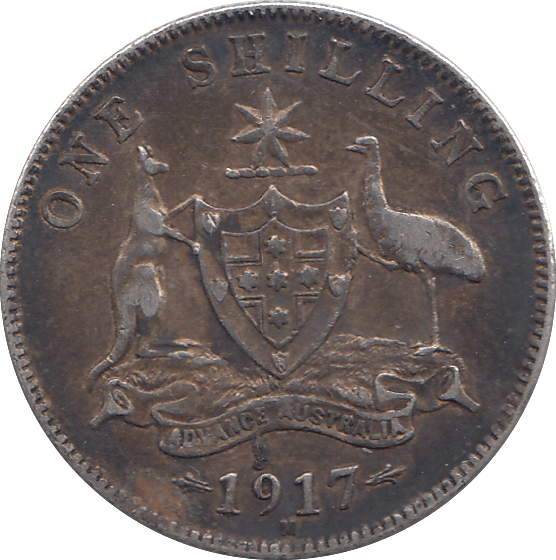 1917 AUSTRALIA SHILLING - WORLD COINS - Cambridgeshire Coins