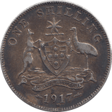 1917 AUSTRALIA SHILLING - WORLD COINS - Cambridgeshire Coins