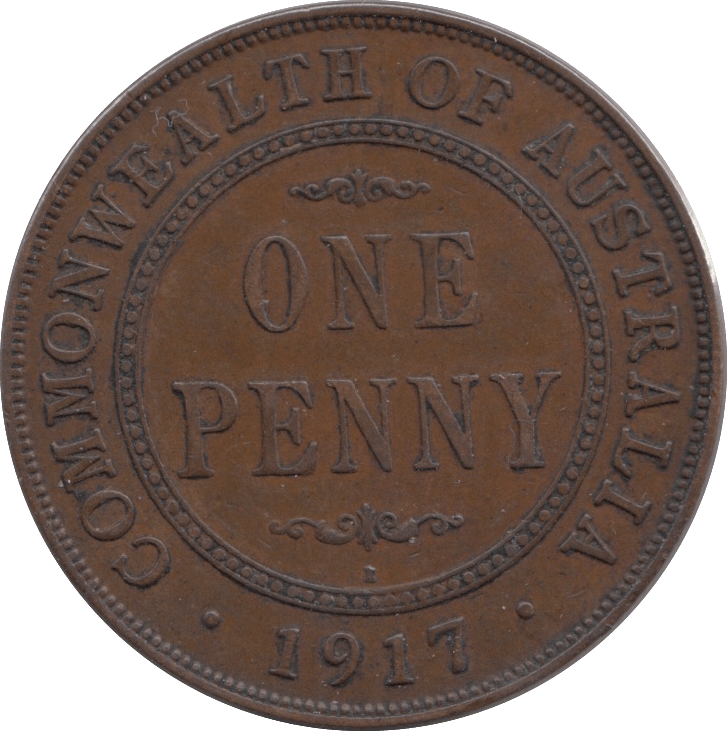1917 COMMONWEALTH AUSTRALIA ONE PENNY - WORLD COINS - Cambridgeshire Coins