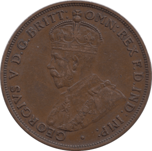 1917 COMMONWEALTH AUSTRALIA ONE PENNY - WORLD COINS - Cambridgeshire Coins