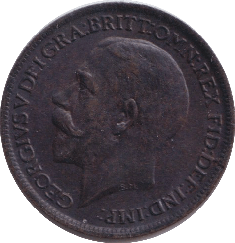 1917 FARTHING ( AUNC ) - FARTHING - Cambridgeshire Coins