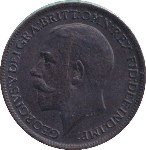 1917 FARTHING ( AUNC ) - FARTHING - Cambridgeshire Coins