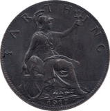 1917 FARTHING ( UNC ) - FARTHING - Cambridgeshire Coins