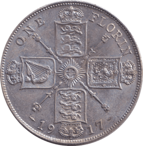 1917 FLORIN ( AUNC ) - FLORIN - Cambridgeshire Coins