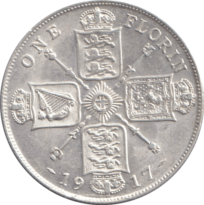 1917 FLORIN ( AUNC ) - FLORIN - Cambridgeshire Coins