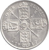 1917 FLORIN ( AUNC ) - FLORIN - Cambridgeshire Coins