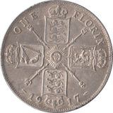 1917 FLORIN ( EF ) - FLORIN - Cambridgeshire Coins