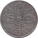 1917 FLORIN ( F ) - FLORIN - Cambridgeshire Coins