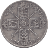 1917 FLORIN ( FINE ) - FLORIN - Cambridgeshire Coins