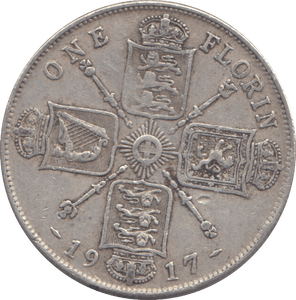 1917 FLORIN ( GF ) - FLORIN - Cambridgeshire Coins