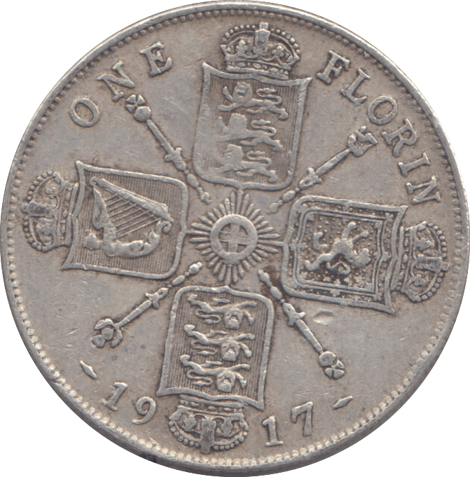 1917 FLORIN ( GF ) - FLORIN - Cambridgeshire Coins