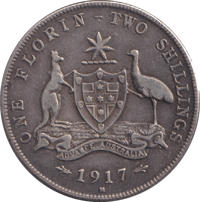 1917 FLORIN ( GF ) - FLORIN - Cambridgeshire Coins