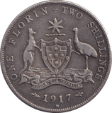 1917 FLORIN ( GF ) - FLORIN - Cambridgeshire Coins