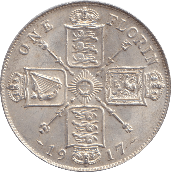 1917 FLORIN ( UNC ) - FLORIN - Cambridgeshire Coins