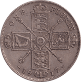 1917 FLORIN ( VF ) - FLORIN - Cambridgeshire Coins