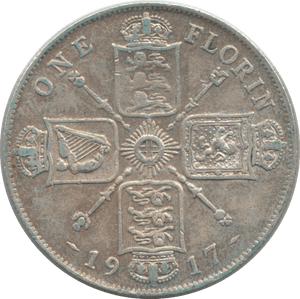 1917 FLORIN ( VF ) - FLORIN - Cambridgeshire Coins