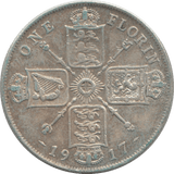 1917 FLORIN ( VF ) - FLORIN - Cambridgeshire Coins