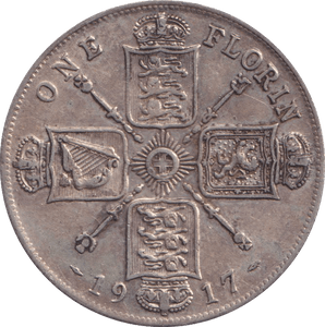 1917 FLORIN ( VF ) - FLORIN - Cambridgeshire Coins