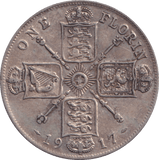 1917 FLORIN ( VF ) - FLORIN - Cambridgeshire Coins