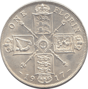 1917 FLORIN ( VF ) - FLORIN - Cambridgeshire Coins