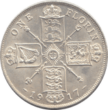 1917 FLORIN ( VF ) - FLORIN - Cambridgeshire Coins