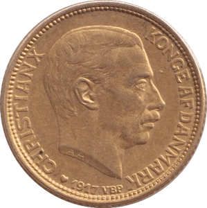 1917 GOLD 10 KRONER DENMARK - GOLD WORLD COINS - Cambridgeshire Coins
