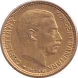 1917 GOLD 10 KRONER DENMARK - GOLD WORLD COINS - Cambridgeshire Coins