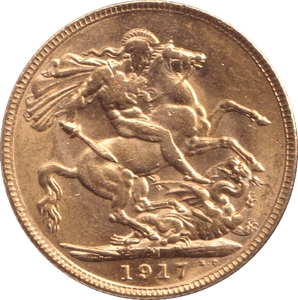 1917 GOLD SOVEREIGN ( AUNC ) - SOVEREIGN - Cambridgeshire Coins