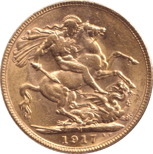 1917 GOLD SOVEREIGN ( AUNC ) - SOVEREIGN - Cambridgeshire Coins