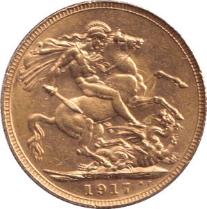 1917 GOLD SOVEREIGN ( UNC ) PERTH MINT 1 - SOVEREIGN - Cambridgeshire Coins