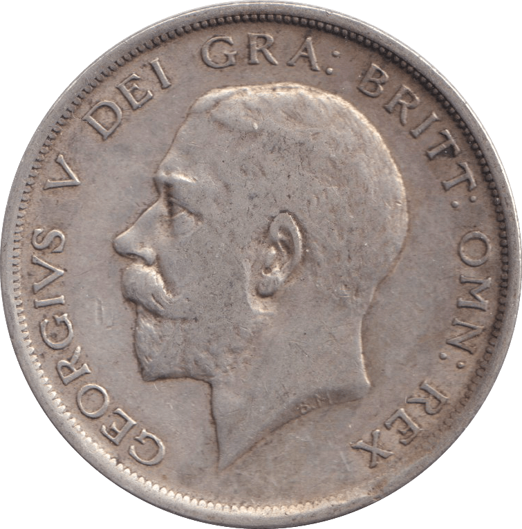 1917 HALF CROWN ( VF ) - HALF FARTHING - Cambridgeshire Coins