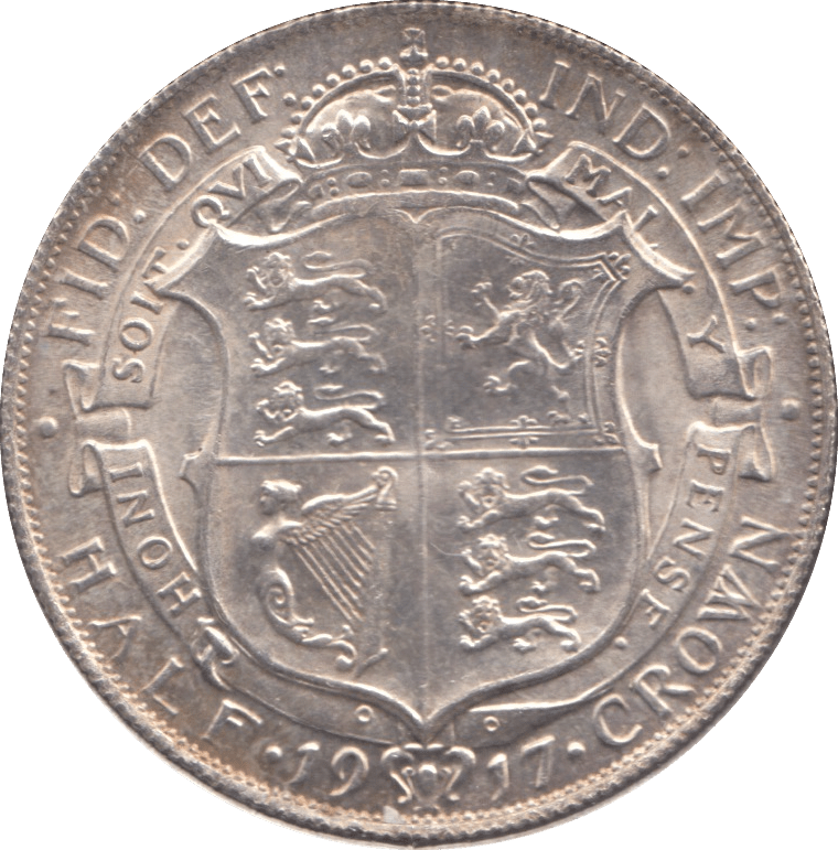 1917 HALFCROWN ( AUNC ) - Halfcrown - Cambridgeshire Coins