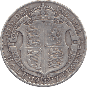 1917 HALFCROWN ( FINE ) - HALFCROWN - Cambridgeshire Coins