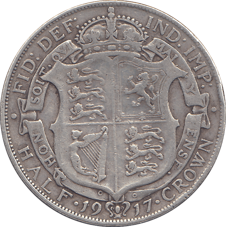 1917 HALFCROWN ( FINE ) - HALFCROWN - Cambridgeshire Coins