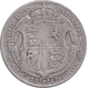 1917 HALFCROWN ( FINE ) - HALFCROWN - Cambridgeshire Coins