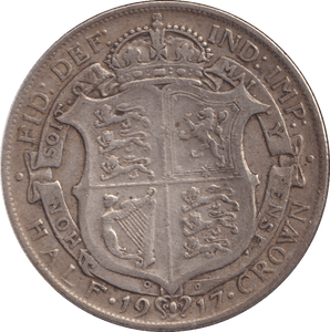 1917 HALFCROWN ( FINE ) - HALFCROWN - Cambridgeshire Coins