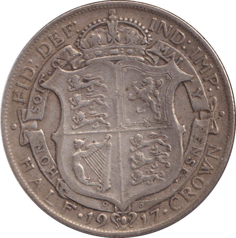 1917 HALFCROWN ( FINE ) - HALFCROWN - Cambridgeshire Coins
