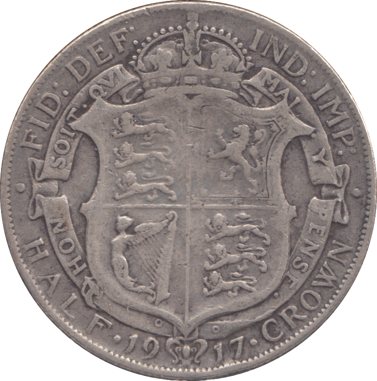 1917 HALFCROWN ( FINE ) - HALFCROWN - Cambridgeshire Coins