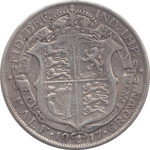 1917 HALFCROWN ( GF ) - HALFCROWN - Cambridgeshire Coins