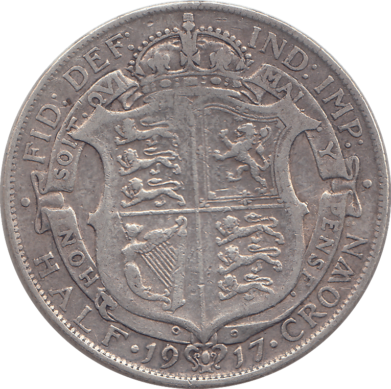 1917 HALFCROWN ( GF ) - HALFCROWN - Cambridgeshire Coins