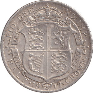 1917 HALFCROWN ( GF ) - HALFCROWN - Cambridgeshire Coins