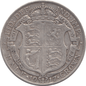 1917 HALFCROWN ( GF ) - Halfcrown - Cambridgeshire Coins