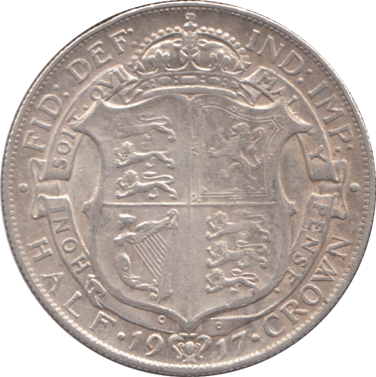 1917 HALFCROWN ( GVF ) - HALFCROWN - Cambridgeshire Coins