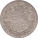 1917 HALFCROWN ( GVF ) - Halfcrown - Cambridgeshire Coins